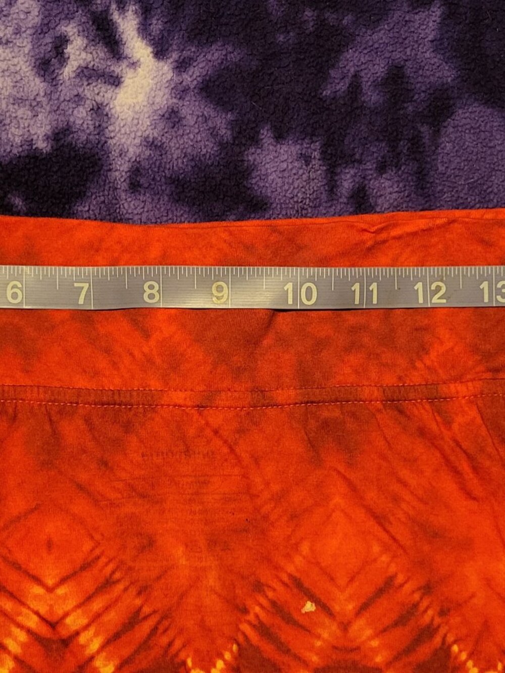 Patagonia Cotton Blend Stretch Pull On Tie Dye Print Skirt Women's size L - Picture 5 of 5